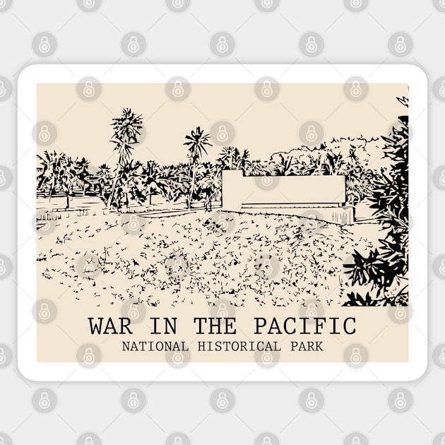 War in the Pacific National Historical Park Sticker by Lakeric